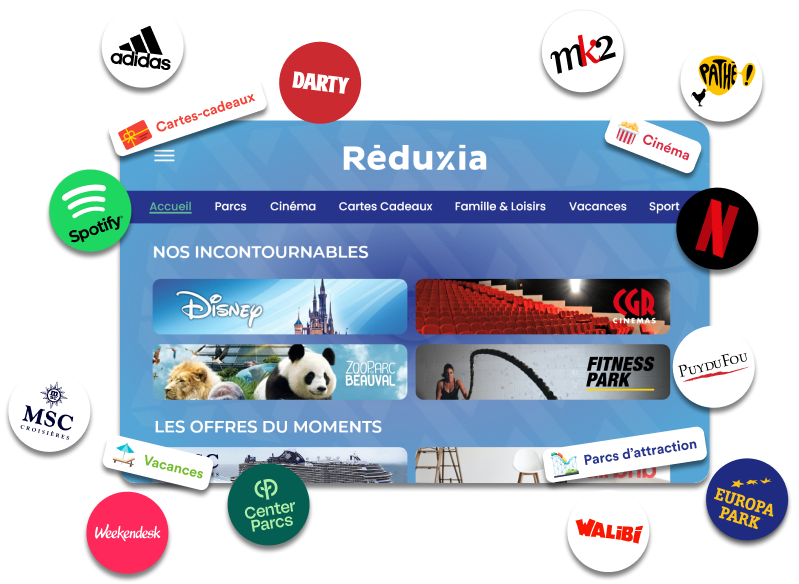 Plateforme d'avantages salariés Réduxia