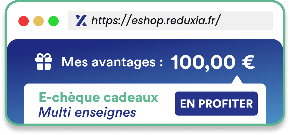 E-chèques cadeaux multi enseignes Réduxia